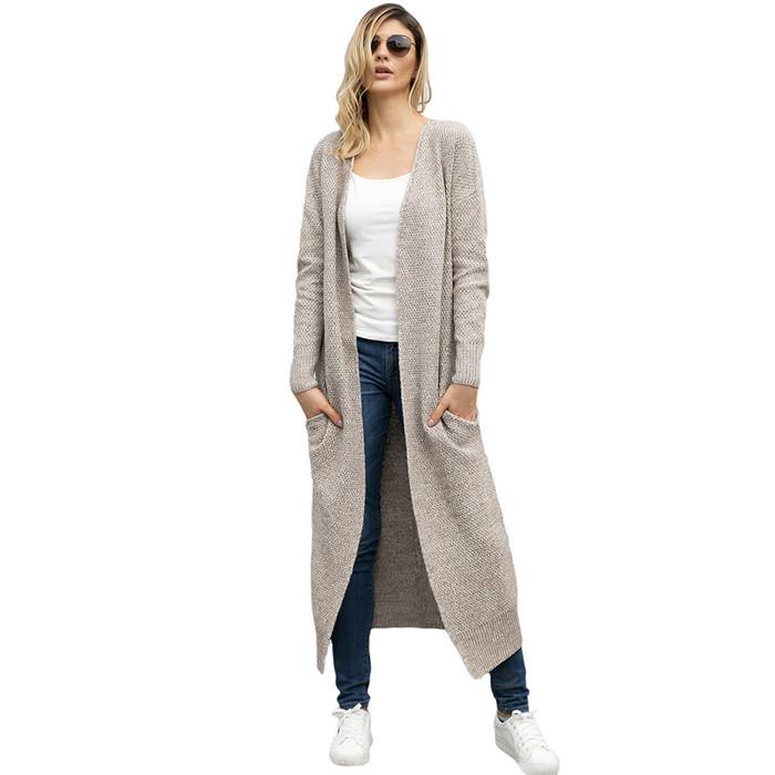 front of long sweater coat girl