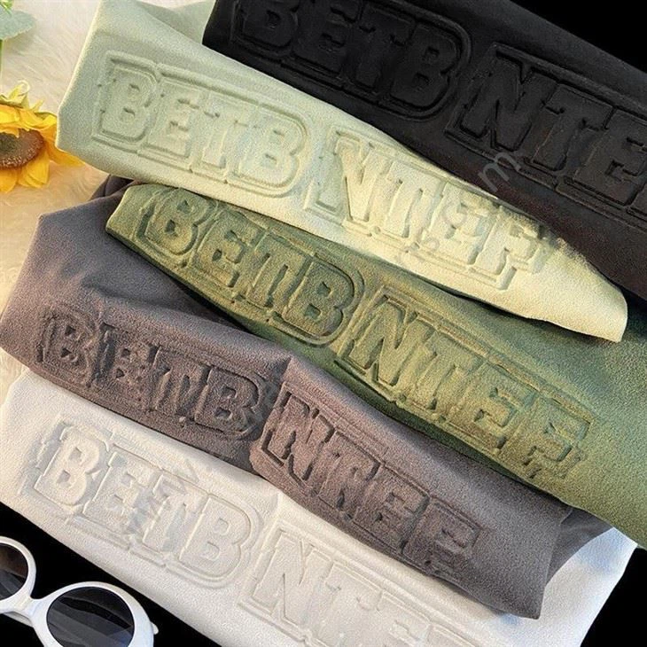 Embossed Logo Sweatshirt Unisex Hoodiese